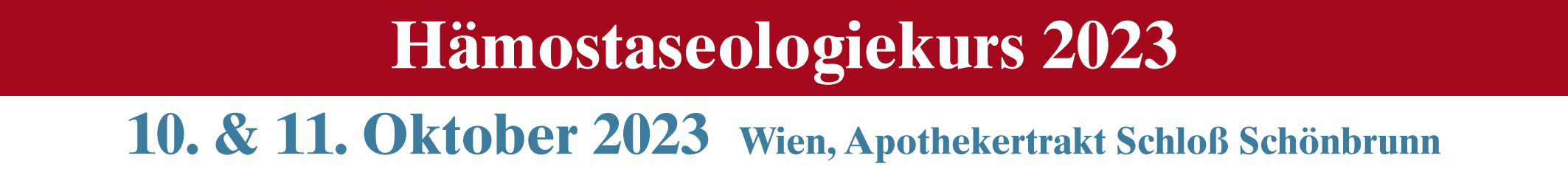 Hämostaseologiekurs 2023