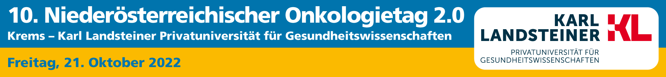 10. Niederösterreichischer Onkologietag 2.0